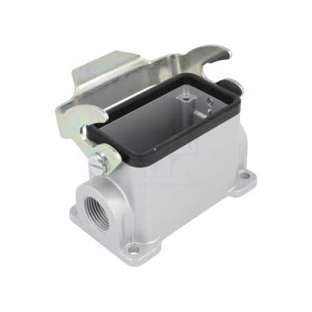 Carcasă pentru Conectori HDC C146 Dimensiune E10 cu Clichet | Electronic-mag.ro | Componente Electronice