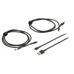 Cablu USB 2.0 Apple Lightning Negru 480Mbps
