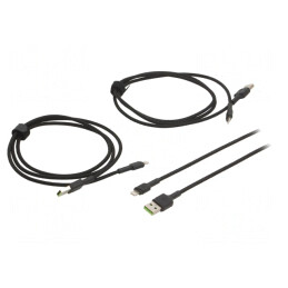 Cablu USB 2.0 Apple Lightning Negru 480Mbps | Electronic-mag.ro | Componente Electronice