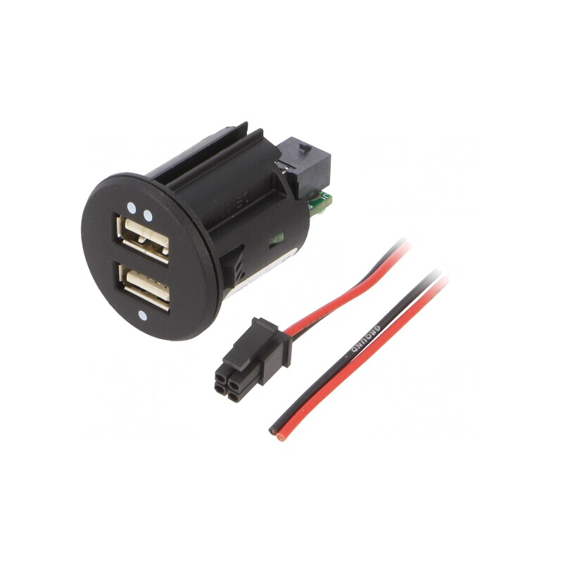 Încărcător Auto USB Dublu 5V/2,1A 12-24V | Electronic-mag.ro | Componente Electronice