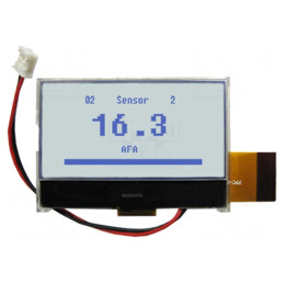Afișaj LCD Grafic 128x64 COG 57.2x40x5mm Gri | Electronic-mag.ro | Componente Electronice