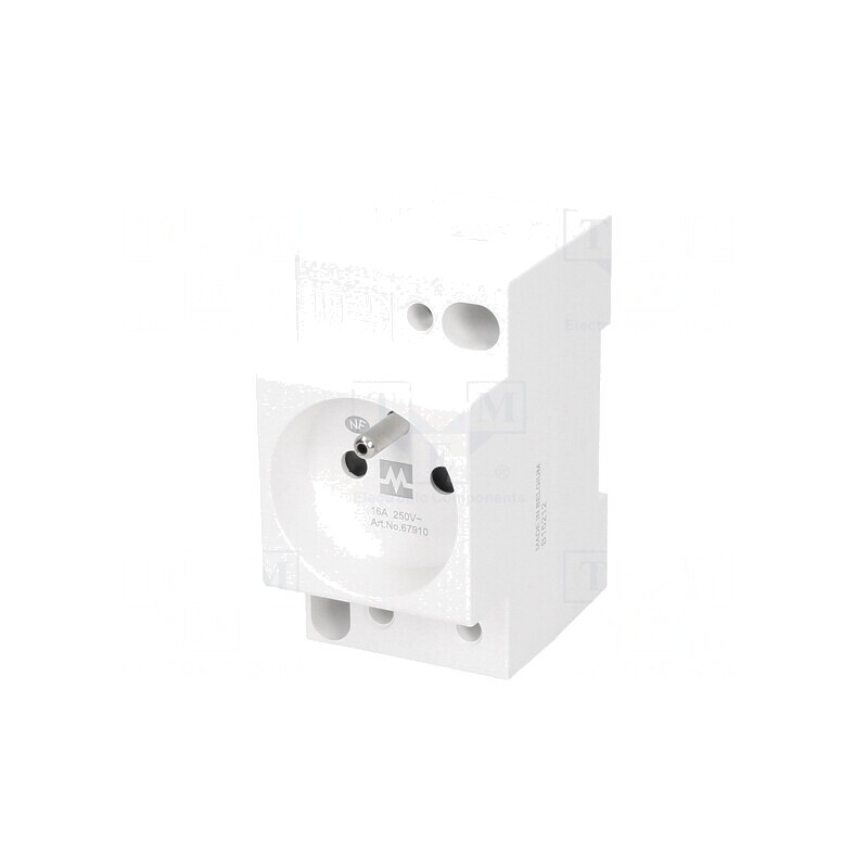 Soclu E pentru șină DIN Intrare L N PE | Electronic-mag.ro | Componente Electronice