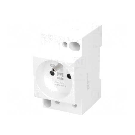 Soclu E pentru șină DIN Intrare L N PE | Electronic-mag.ro | Componente Electronice