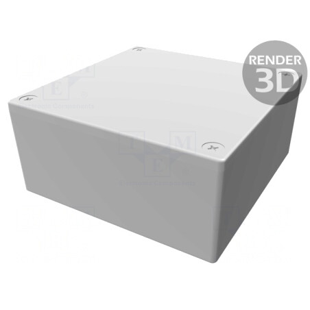 Carcasă Universală Aluminiu IP65 92x92x42mm Negru | Electronic-mag.ro | Componente Electronice