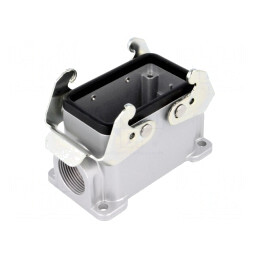 Carcasă Aluminiu pentru Conectori HDC C146 Dimensiune E10 | Electronic-mag.ro | Componente Electronice
