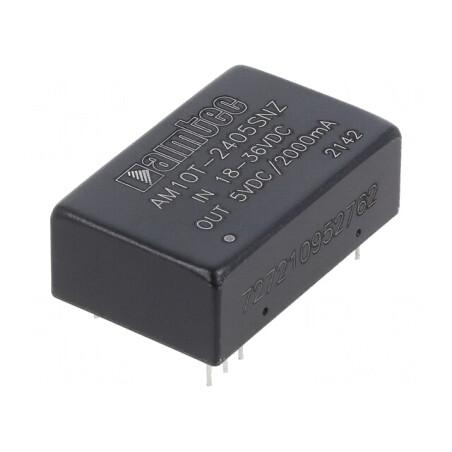 Convertor DC/DC 10W 18-36V la 5V 2A DIP24 | Electronic-mag.ro | Componente Electronice