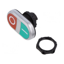 Comutator Dublu 22mm Roșu/Verde | Electronic-mag.ro | Componente Electronice