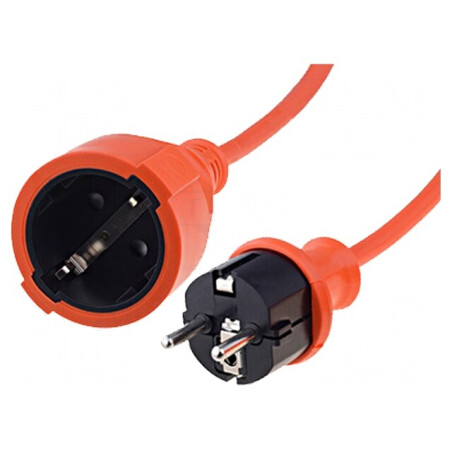 Prelungitor Schuko 10m 16A Portocaliu | Electronic-mag.ro | Componente Electronice