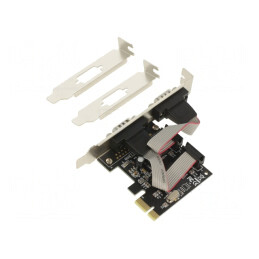 Card Extensie PCIe D-Sub 9pin x2 2Mbps SPC-22 | Electronic-mag.ro | Componente Electronice