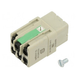 Conector HDC Han Q 3A 21x21mm Mamă 400V | Electronic-mag.ro | Componente Electronice
