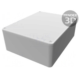 Carcasă Universală Aluminiu Negru IP65 94x119x42mm | Electronic-mag.ro | Componente Electronice