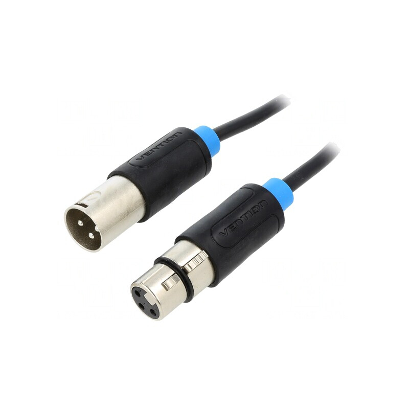 Cablu XLR 3 Pin 15m Negru | Electronic-mag.ro | Componente Electronice