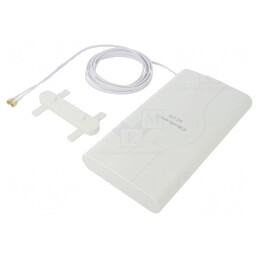 Antenă Albă SMA 50W 600-2700MHz 50Ω 3m 30dBi | Electronic-mag.ro | Componente Electronice
