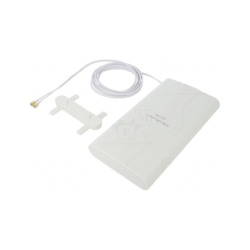 Antenă Albă SMA 50W 600-2700MHz 50Ω 3m 30dBi | Electronic-mag.ro | Componente Electronice
