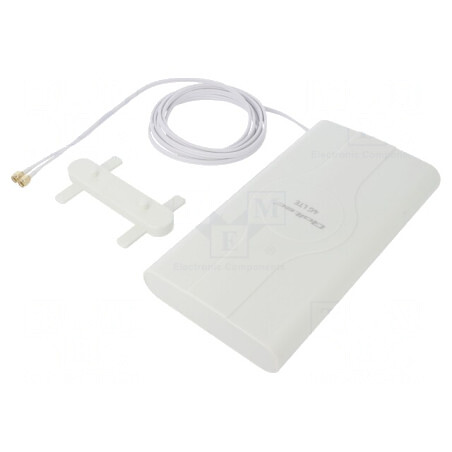 Antenă Albă SMA 50W 600-2700MHz 50Ω 3m 30dBi | Electronic-mag.ro | Componente Electronice