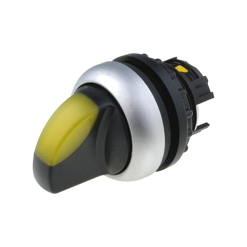 Comutator rotativ galben 22mm | Electronic-mag.ro | Componente Electronice