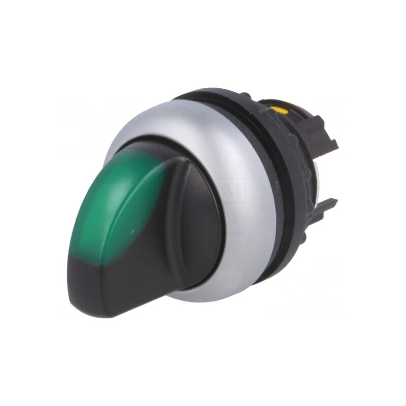 Comutator Rotativ 22mm Verde Stabil 1 Pozitie | Electronic-mag.ro | Componente Electronice