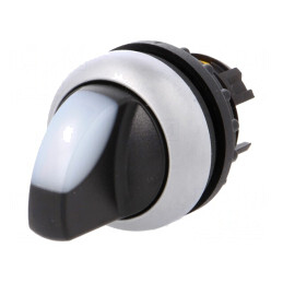 Comutator Rotativ Alb 22mm | Electronic-mag.ro | Componente Electronice