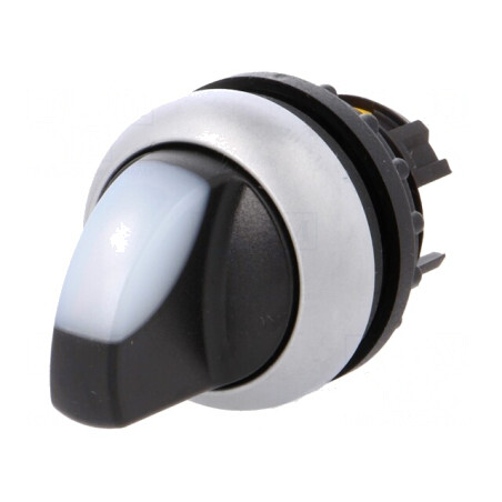 Comutator Rotativ Alb 22mm | Electronic-mag.ro | Componente Electronice