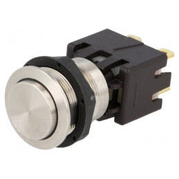 Comutator Anti-Vandalism DPST-NO 12A 250VAC IP64 Ø19mm | Electronic-mag.ro | Componente Electronice