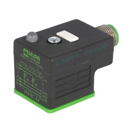 Conector cu Valvă Adaptor Mamă PIN 4 24V 18mm | Electronic-mag.ro | Componente Electronice