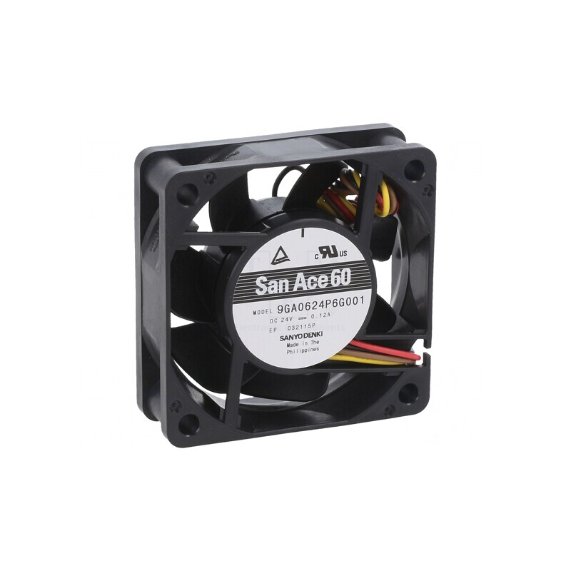 Ventilator axial 24V 60x60x20mm 52,8m3/h 43dBA | Electronic-mag.ro | Componente Electronice