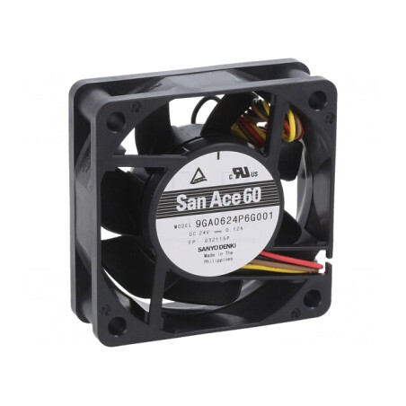 Ventilator axial 24V 60x60x20mm 52,8m3/h 43dBA | Electronic-mag.ro | Componente Electronice