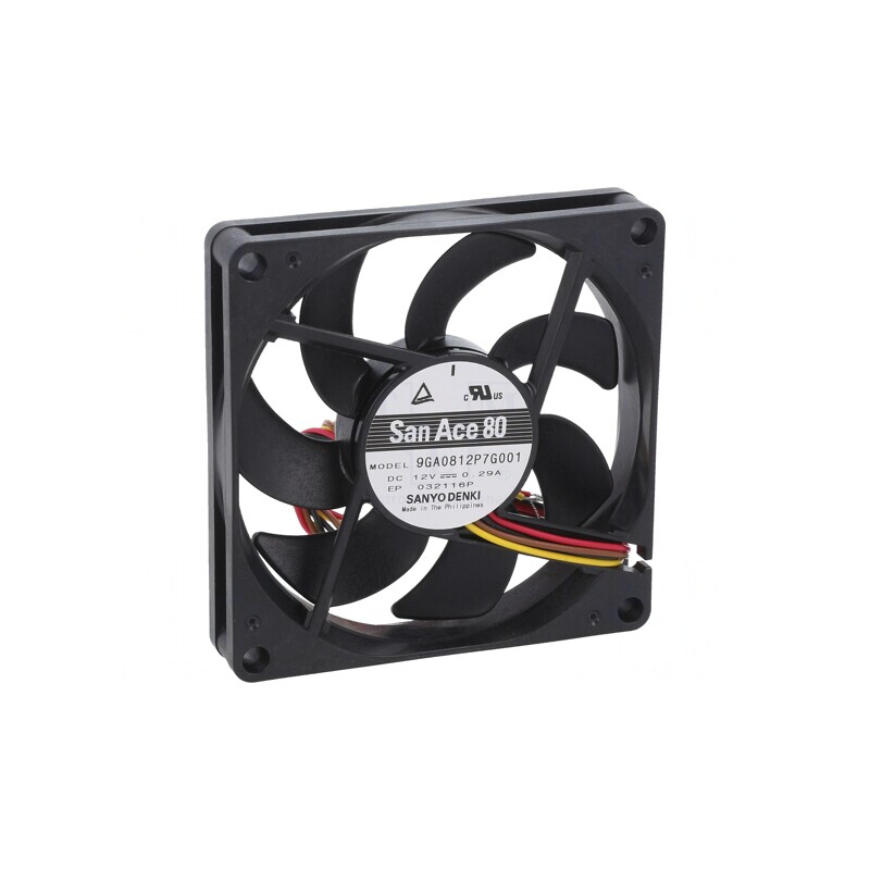 Ventilator DC axial 12V 80x80x15mm 41dBA | Electronic-mag.ro | Componente Electronice