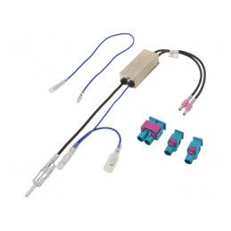 Separator antenă DIN cu dublu soclu Fakra | Electronic-mag.ro | Componente Electronice