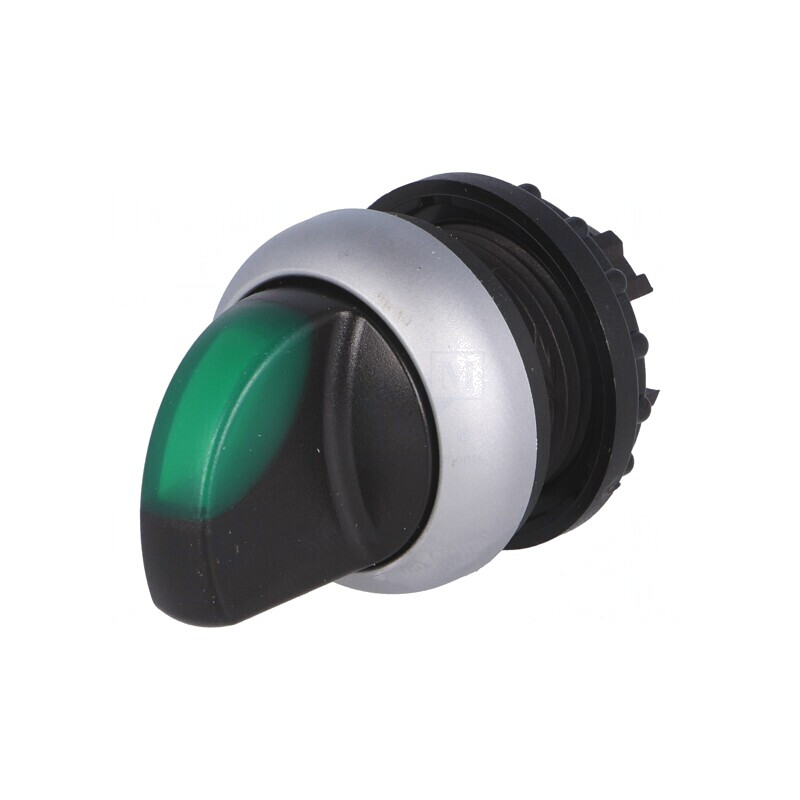 Comutator Rotativ 22mm Verde 2 Poz. | Electronic-mag.ro | Componente Electronice