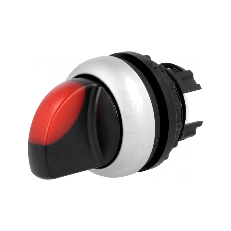 Comutator rotativ 22mm roșu 2 poziții | Electronic-mag.ro | Componente Electronice