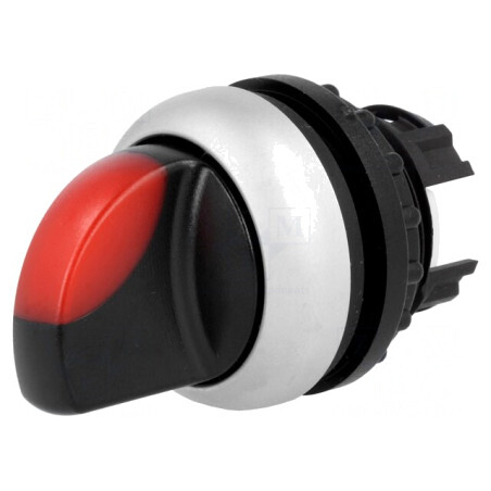 Comutator rotativ 22mm roșu 2 poziții | Electronic-mag.ro | Componente Electronice