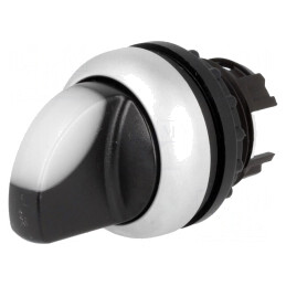 Comutator Rotativ 22mm Poziție Stabilă 2 Albă | Electronic-mag.ro | Componente Electronice