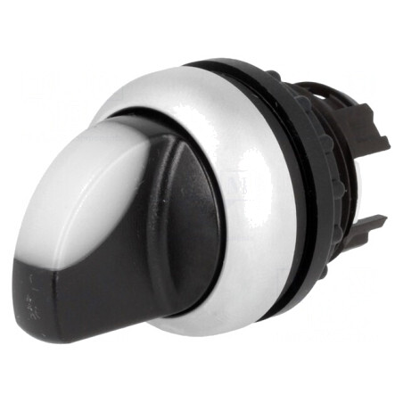 Comutator Rotativ 22mm Poziție Stabilă 2 Albă | Electronic-mag.ro | Componente Electronice