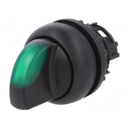 Comutator Rotativ 22mm Verde 2 Pozitii | Electronic-mag.ro | Componente Electronice