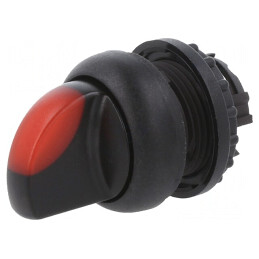 Comutator rotativ 22mm roșu 2 poziții | Electronic-mag.ro | Componente Electronice