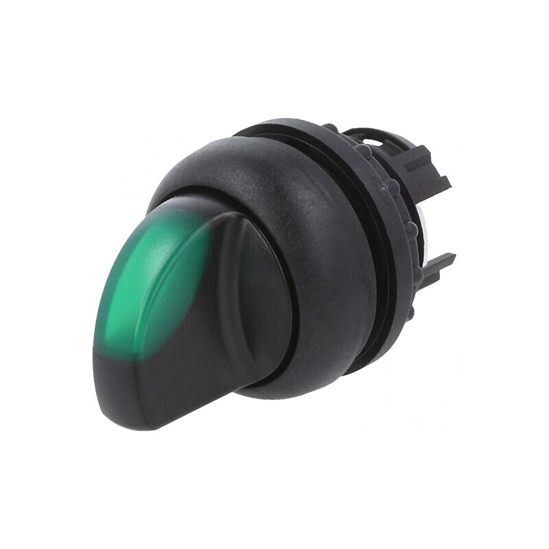 Comutator Rotativ 22mm Verde 3 Puncte de Fixare | Electronic-mag.ro | Componente Electronice
