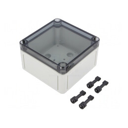 Carcasă Universală Polistiren 110x110x66mm | Electronic-mag.ro | Componente Electronice
