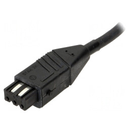 Conector dreptunghiular 3 PIN cu cablu IP54 10A