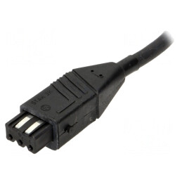 Conector: dreptunghiular | ST | mufă | mamă | PIN: 3 | cu cablu | IP54 | 10A | 932187015 STAK 3 K 075 5 M