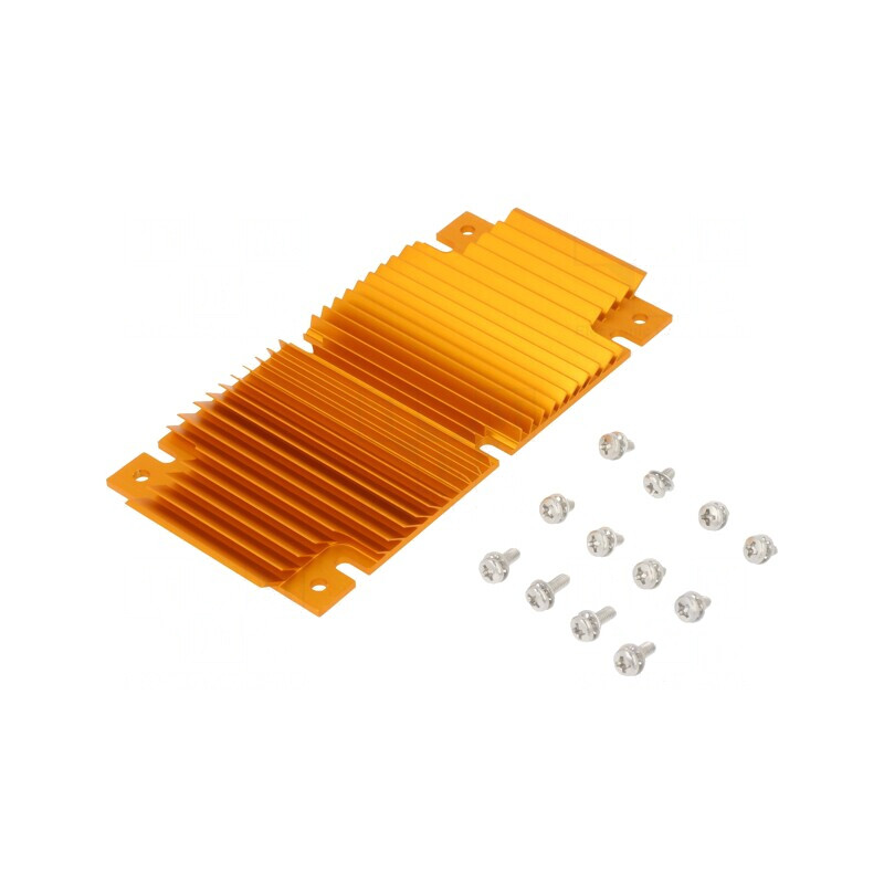 Radiator cu Aripioare BGA Aurie 61mm x 118mm | Electronic-mag.ro | Componente Electronice