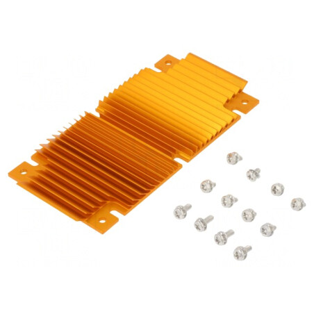 Radiator cu Aripioare BGA Aurie 61mm x 118mm | Electronic-mag.ro | Componente Electronice