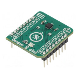 Senzor de Câmp Magnetic I2C 3.3V - Compass 3 Click | Electronic-mag.ro | Componente Electronice