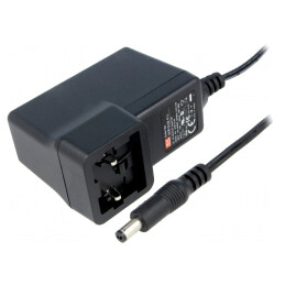 Alimentator Pulsatoriu 12VDC 1,5A 18W GEM18I12-P1J | Electronic-mag.ro | Componente Electronice