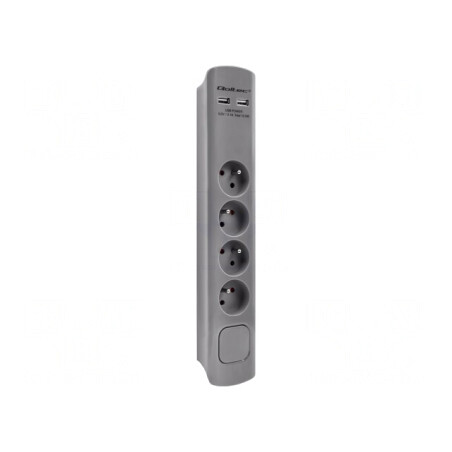 Prelungitor 4 Prize cu Protecție la Supratensiune 16A | Electronic-mag.ro | Componente Electronice