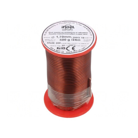 Sârmă dublu emailată 1,7mm 0,5kg Cu | Electronic-mag.ro | Componente Electronice