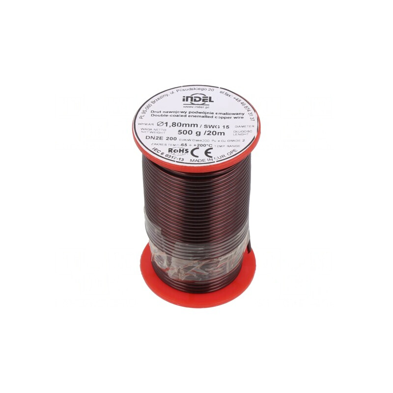 Sârmă dublu emailată 1,8mm 0,5kg Cu | Electronic-mag.ro | Componente Electronice