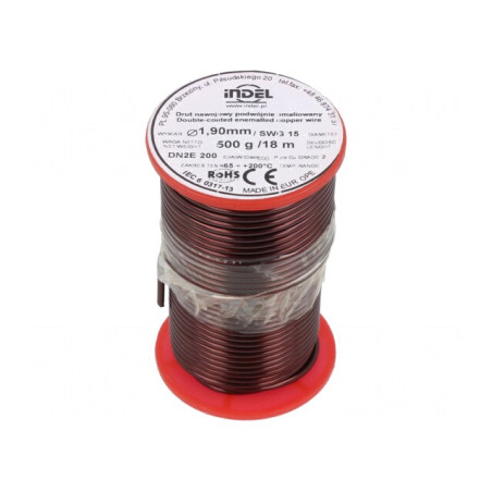 Sârmă Emailată Dublă 1,9mm 0,5kg Cu | Electronic-mag.ro | Componente Electronice