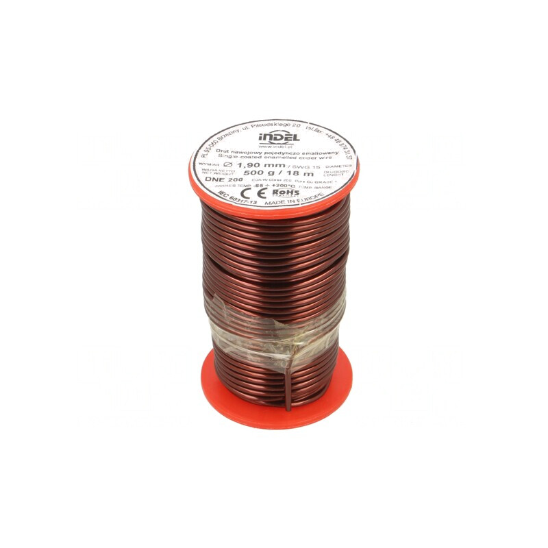 Sârmă Bobină Emailată 1,9mm 0,5kg Cu | Electronic-mag.ro | Componente Electronice