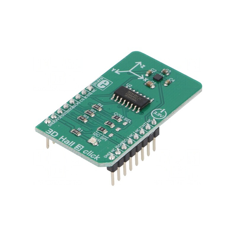 Senzor Hall 3D Click LIS2MDL I2C/SPI | Electronic-mag.ro | Componente Electronice